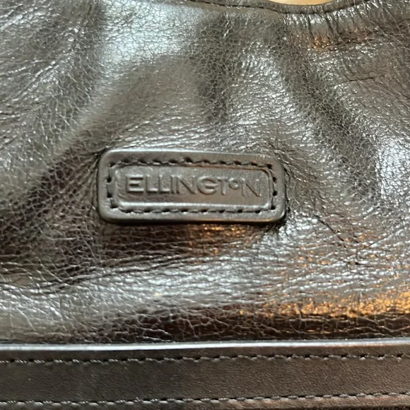 Ellington black Leather convertible Hobo Shoulder backpack Bag - Picture 2 of 7